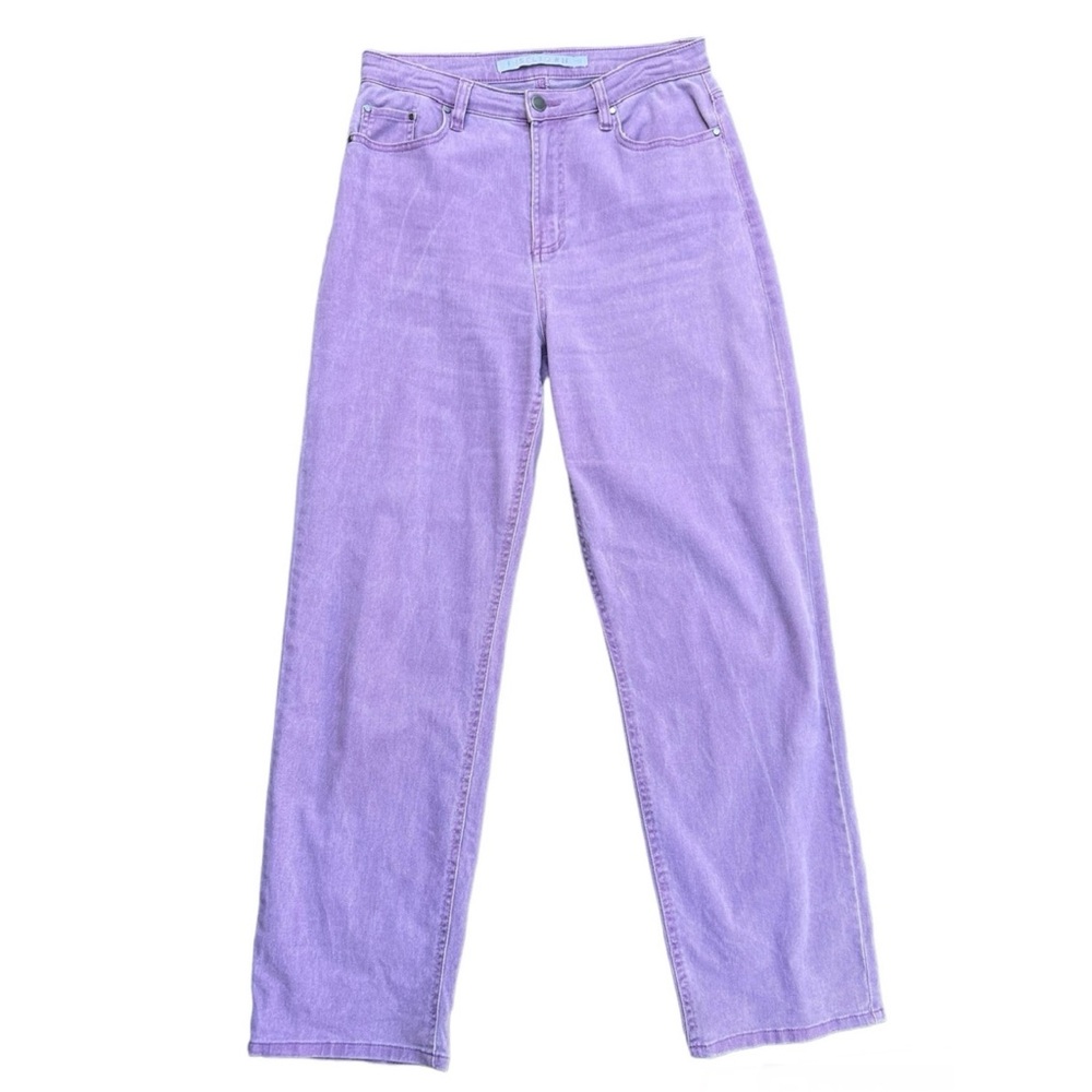 Purple Denim Jeans, High rise, Straight leg, Size 9, Tinseltown
